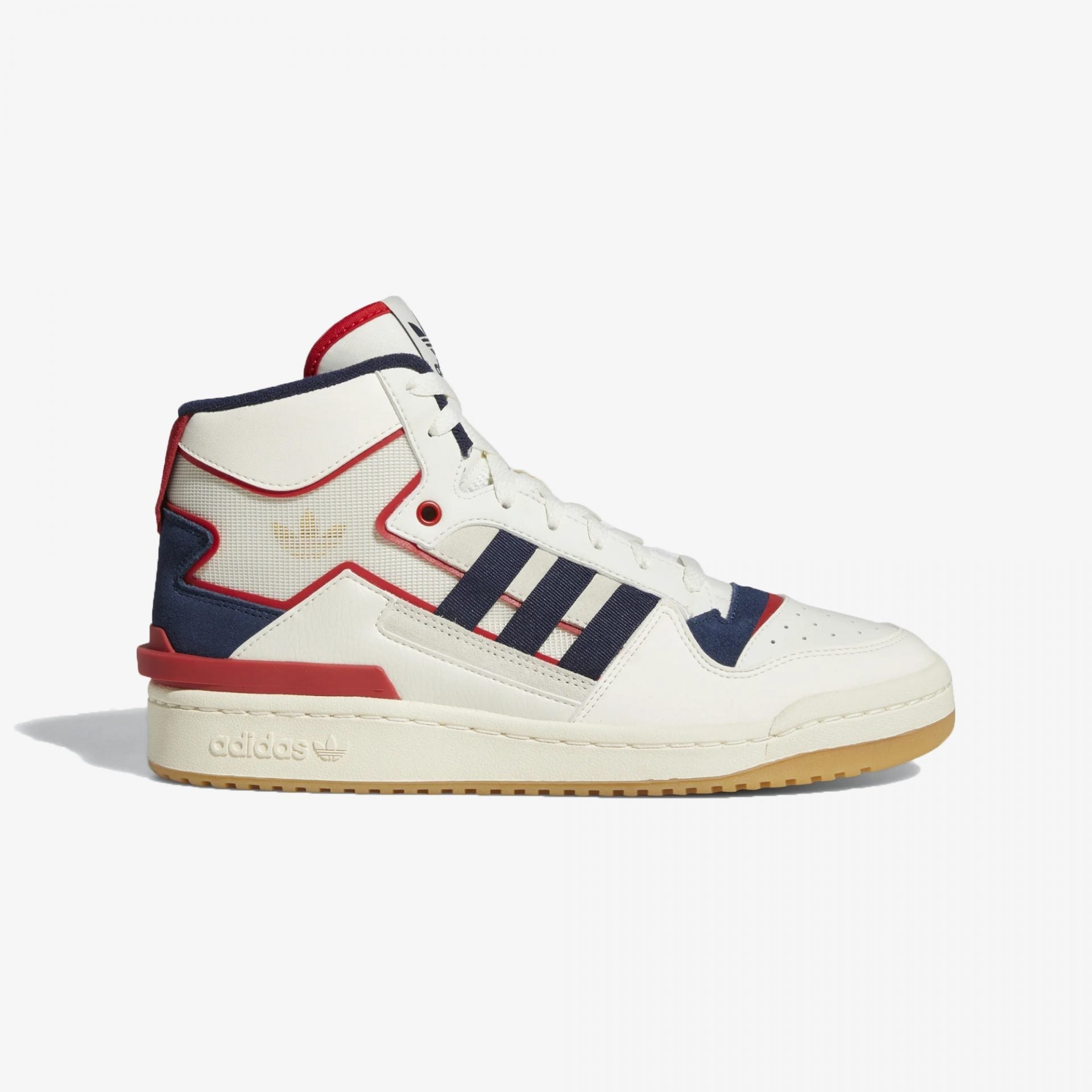 Adidas Originals | FORUM EXHIBIT MID  { COLLEGIATE NAVY / SCARLET