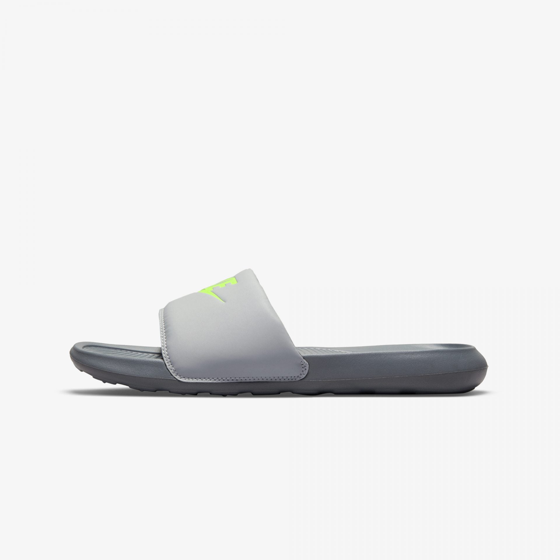 Nike | VICTORI ONE SLIDE  { GREY FOG / VOLT