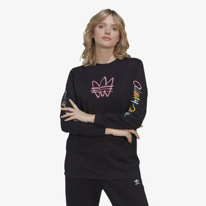 Adidas Originals | GRAPHIC LS TEE  { BLACK