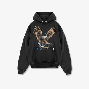 Represent | RACING TEAM EAGLE HOODIE  { BLACK