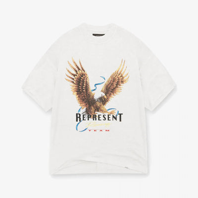 Represent | RACING TEAM EAGLE T-SHIRT  { FLAT WHITE