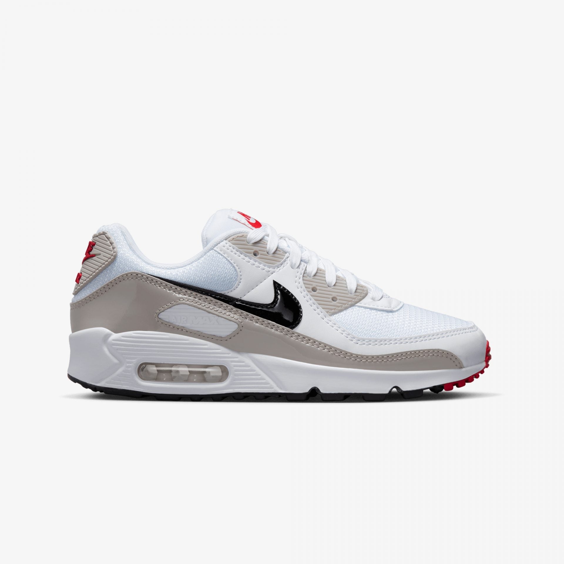 Nike | AIR MAX 90  { WHITE/BLACK-LT IRON ORE