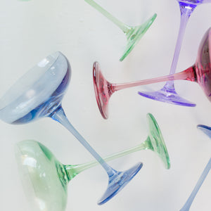 Estelle Colored Champagne Coupe - Set of 6 {Mystery Box}