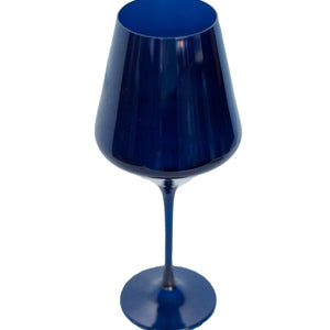 Estelle Colored Wine Stemware - Set of 2 {Midnight Blue}