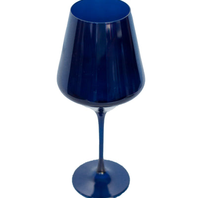 Estelle Colored Wine Stemware - Set of 2 {Midnight Blue}