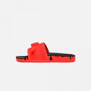 Adidas Originals | POUCHYLETTE SLIDES  { SOLAR RED
