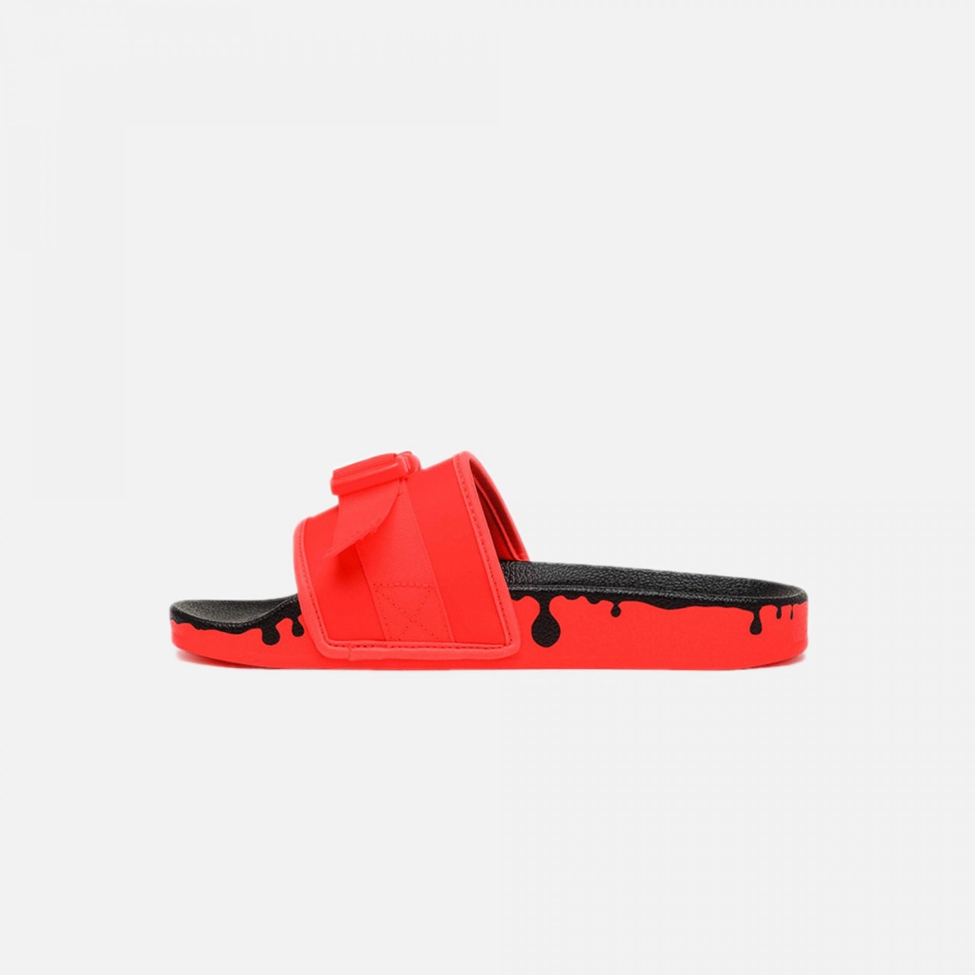 Adidas Originals | POUCHYLETTE SLIDES  { SOLAR RED