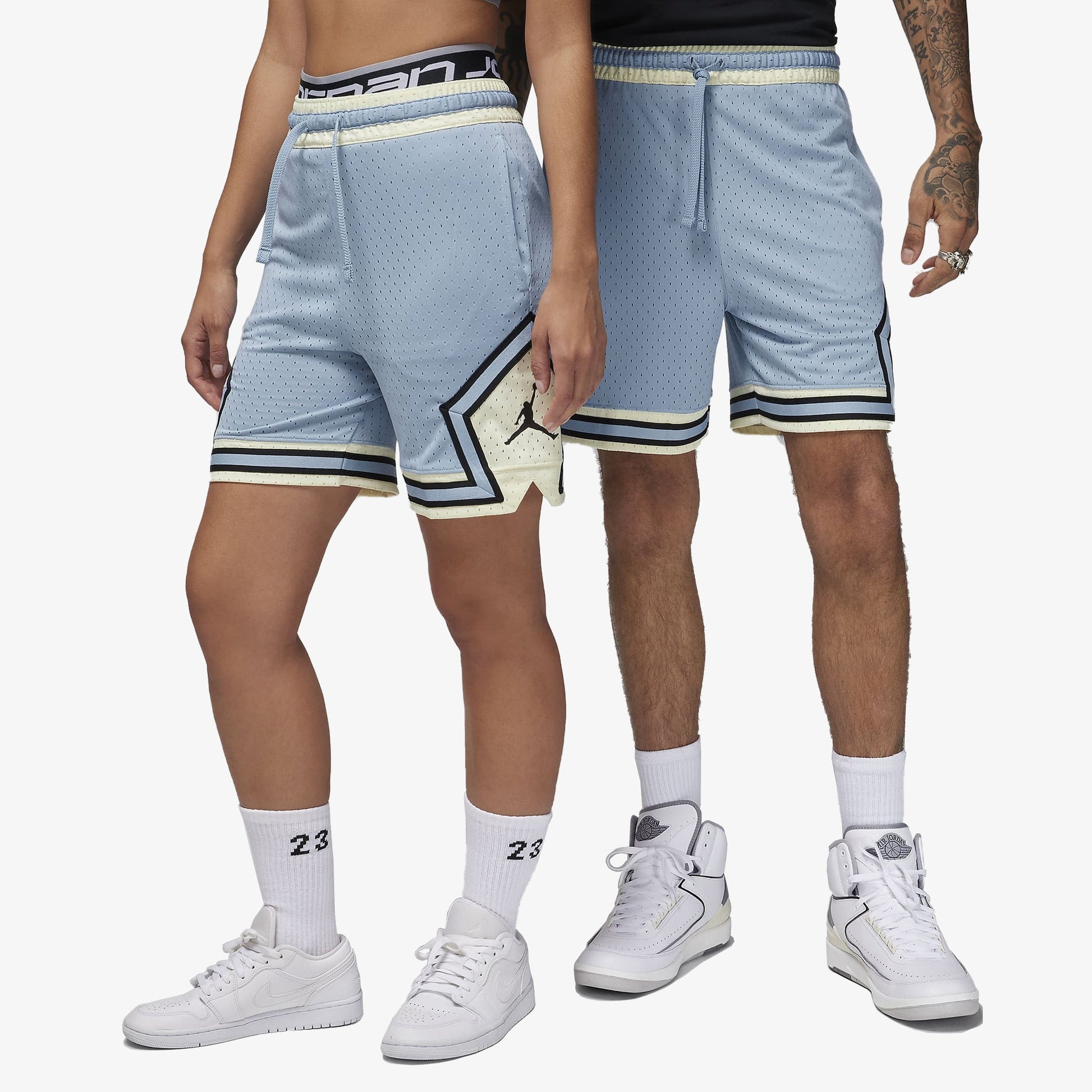 Jordan | DIAMOND SHORTS  { BLUE GREY/COCONUT MILK/BLACK