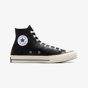 Converse | CHUCK 70 LEATHER SEASONAL  { BLACK/WHITE