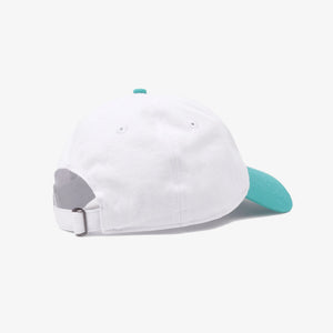 SPORTY & RICH | RIZZOLI TENNIS HAT { WHITE/CARIBBEAN