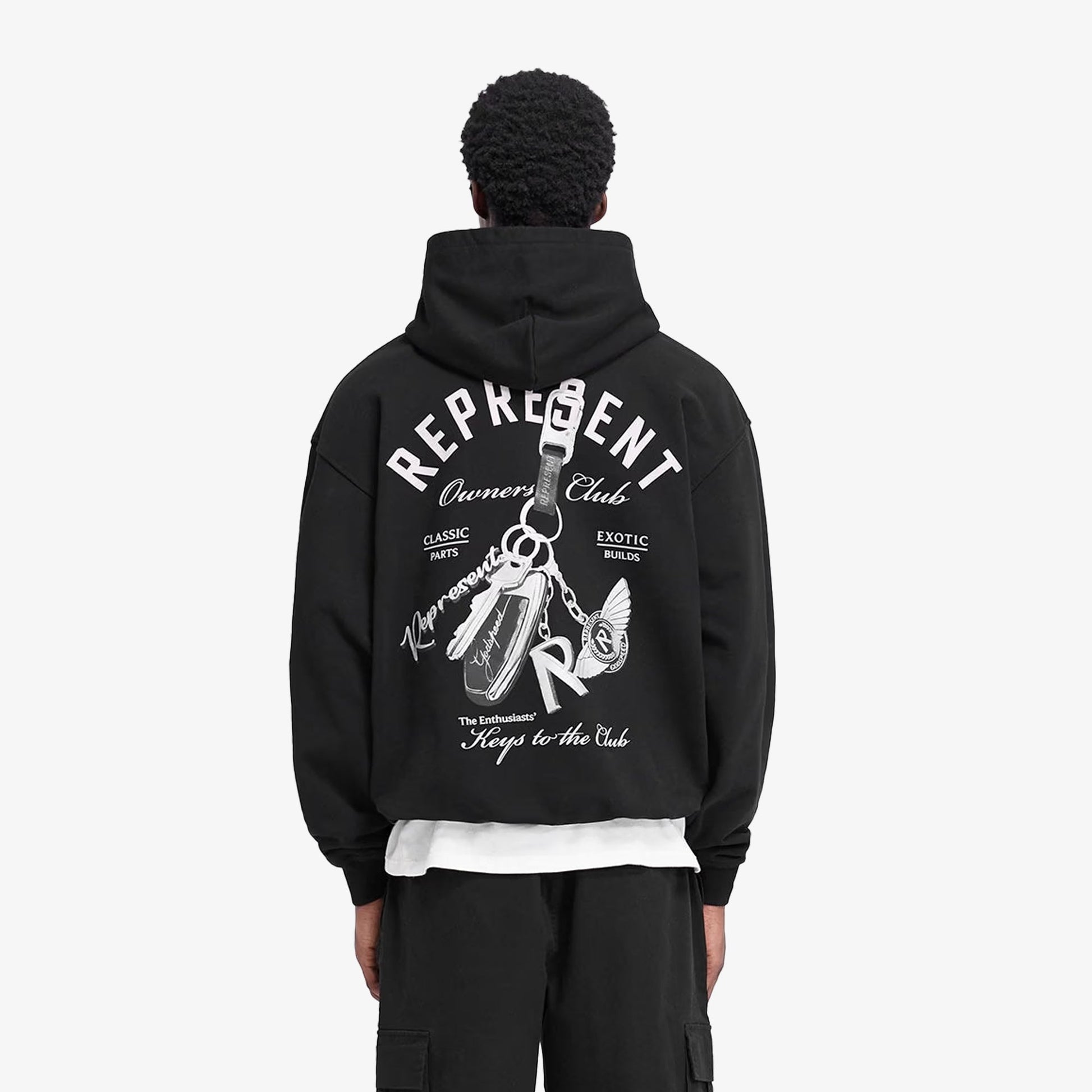 Represent | KEYS TO THE CLUB HOODIE { JET BLACK