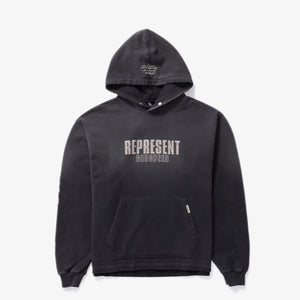 Represent | GODSPEED HOODIE { AGED BLACK