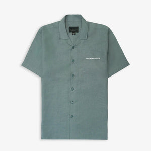 JAYWALKING | BEIGE LINEN SHIRT { SAGE
