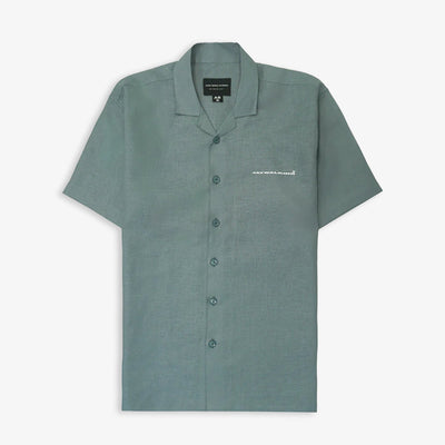 JAYWALKING | BEIGE LINEN SHIRT { SAGE
