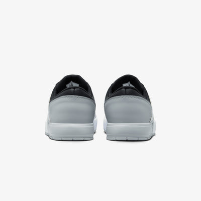 Jordan | NU RETRO 1 LOW  { WHITE/BLACK-LT SMOKE GREY-VARSITY RED