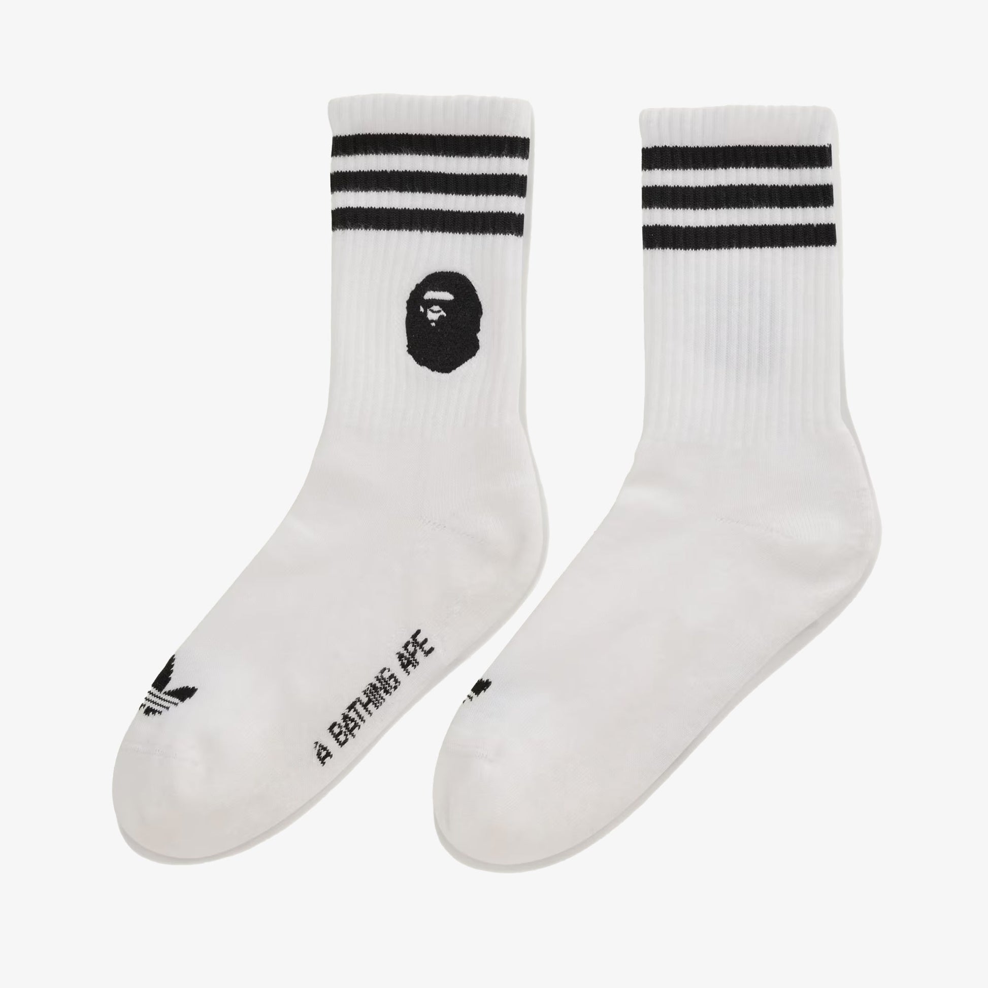 Adidas Originals | BAPE SOCKS { WHITE/BLACK