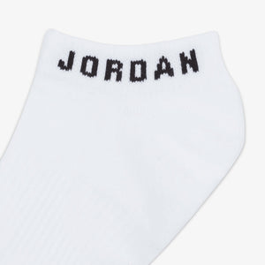 Jordan | EVERYDAY NO-SHOW SOCKS (3 PAIRS) { WHITE/BLACK