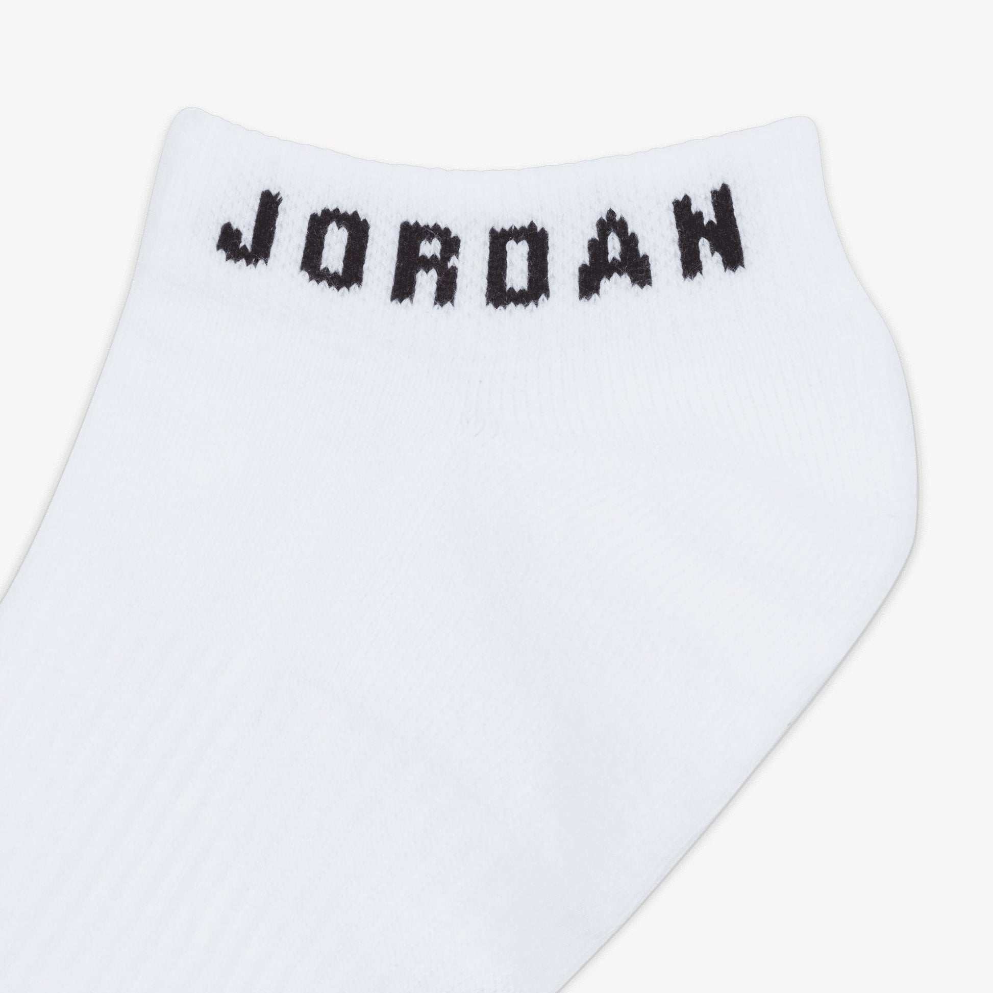 Jordan | EVERYDAY NO-SHOW SOCKS (3 PAIRS) { WHITE/BLACK