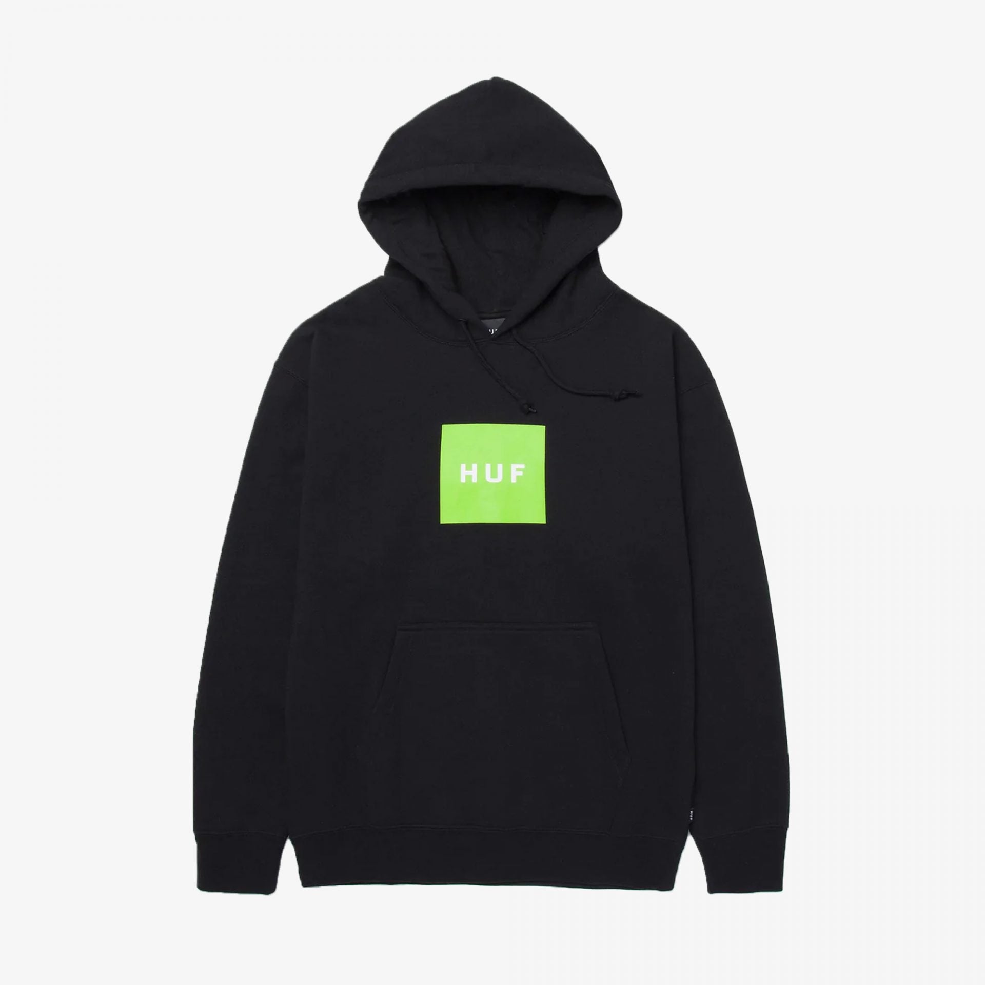 HUF | ESSENTIALS BOX LOGO HOODIE  { BLACK