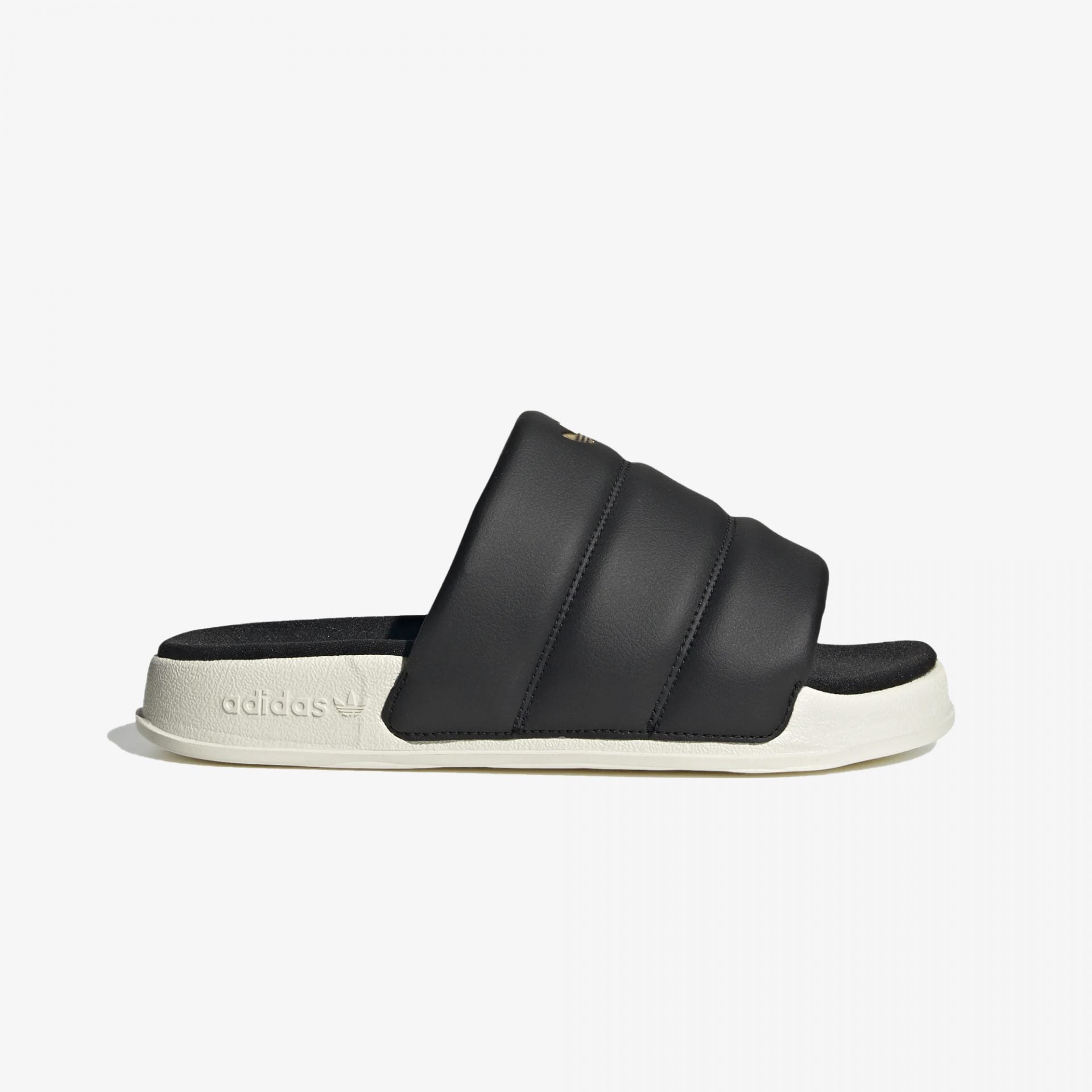 Adidas Originals | ADILETTE ESSENTIAL  { BLACK/WHITE