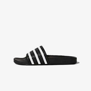 Adidas Originals | ADILETTE SLIDES  { CORE BLACK / WHITE