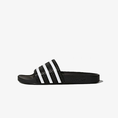 Adidas Originals | ADILETTE SLIDES  { CORE BLACK / WHITE
