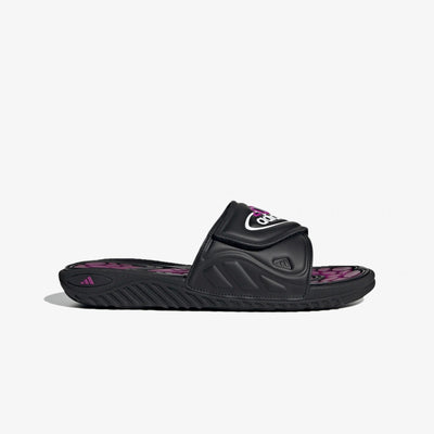 Adidas Originals | REPTOSSAGE SLIDE { CORE BLACK / VIVID PINK