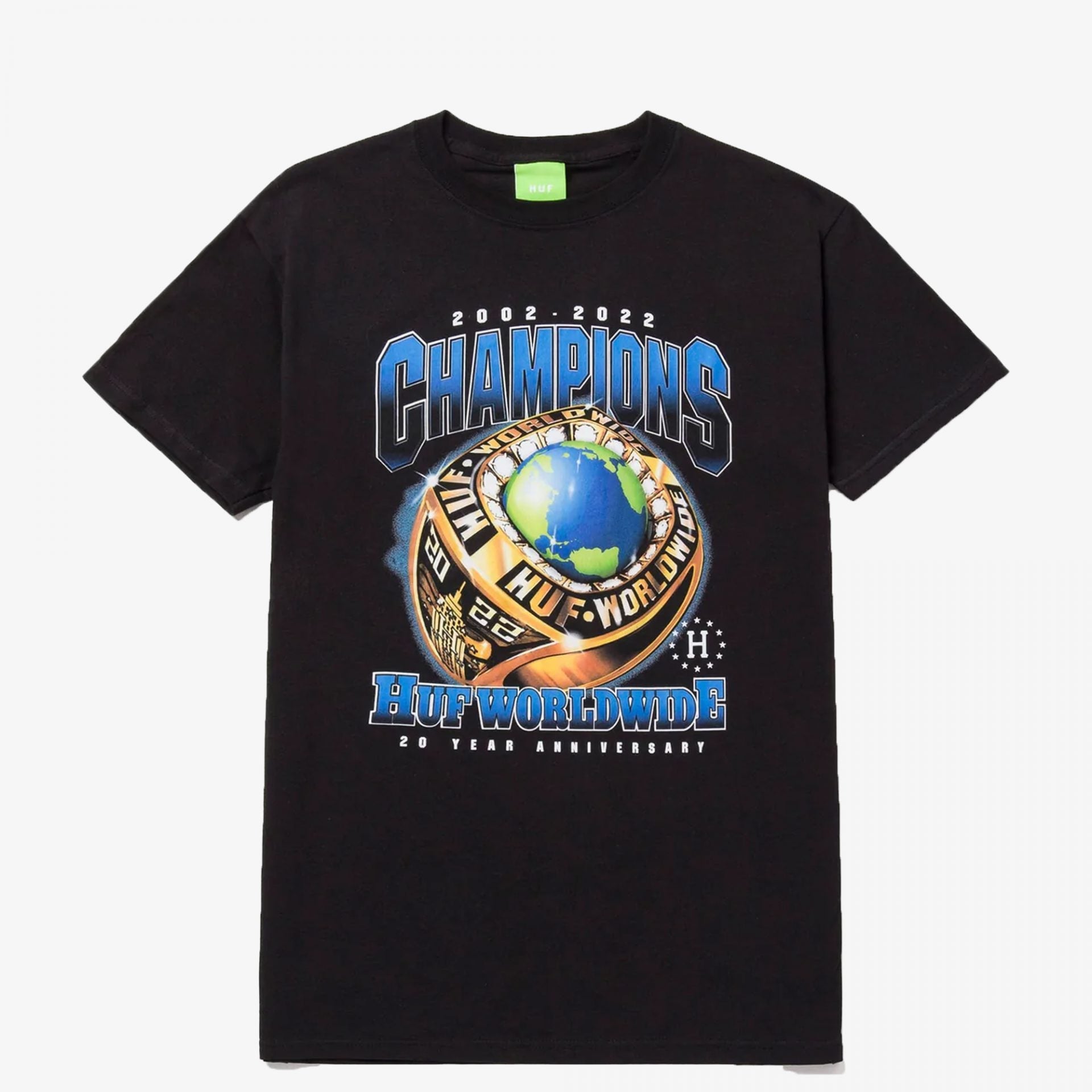 HUF | CHAMPIONS TEE  { BLACK