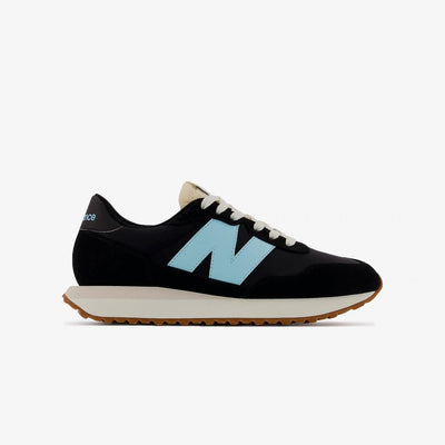 New Balance | 237  { BLACK WITH BLEACH BLUE