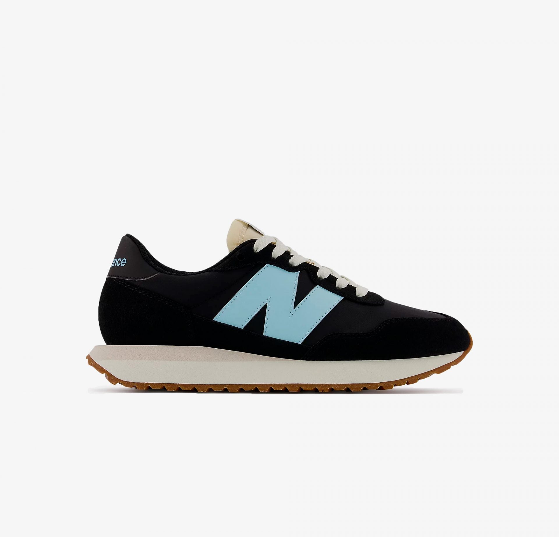 New Balance | 237  { BLACK WITH BLEACH BLUE