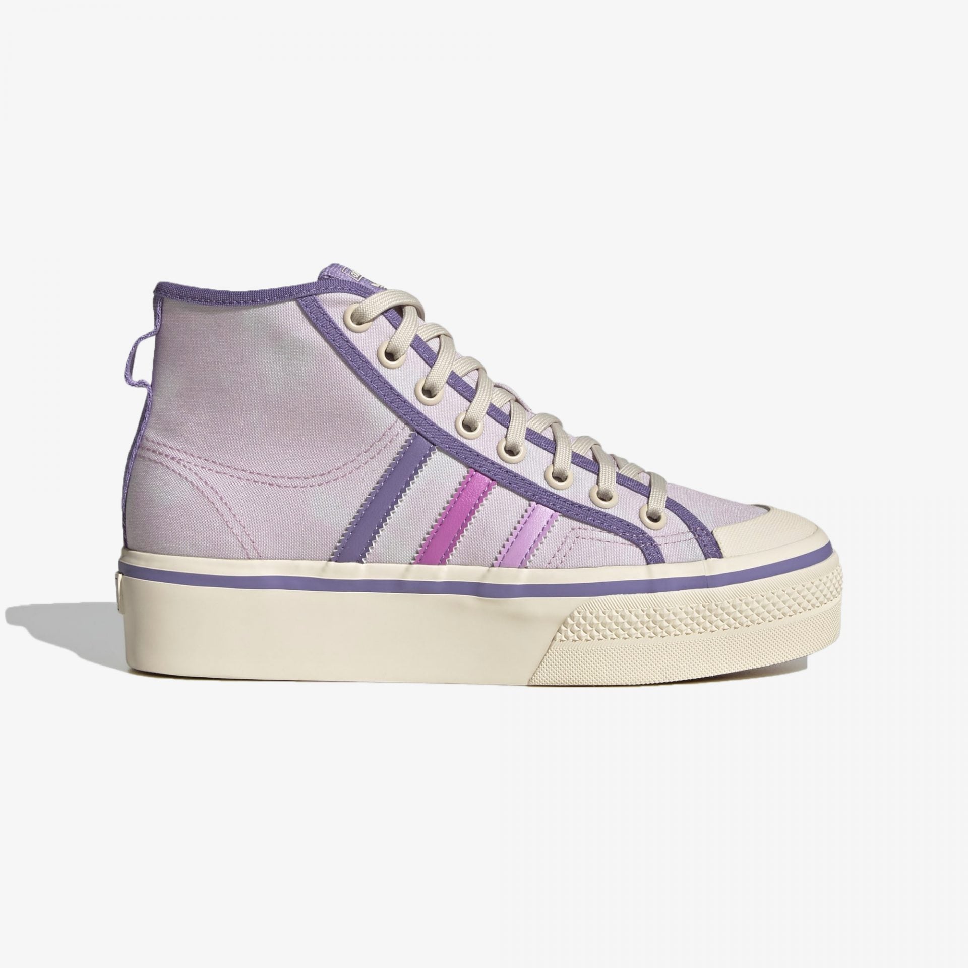 Adidas Originals | NIZZA PLATFORM MID  { ALMOST PINK / PULSE LILAC