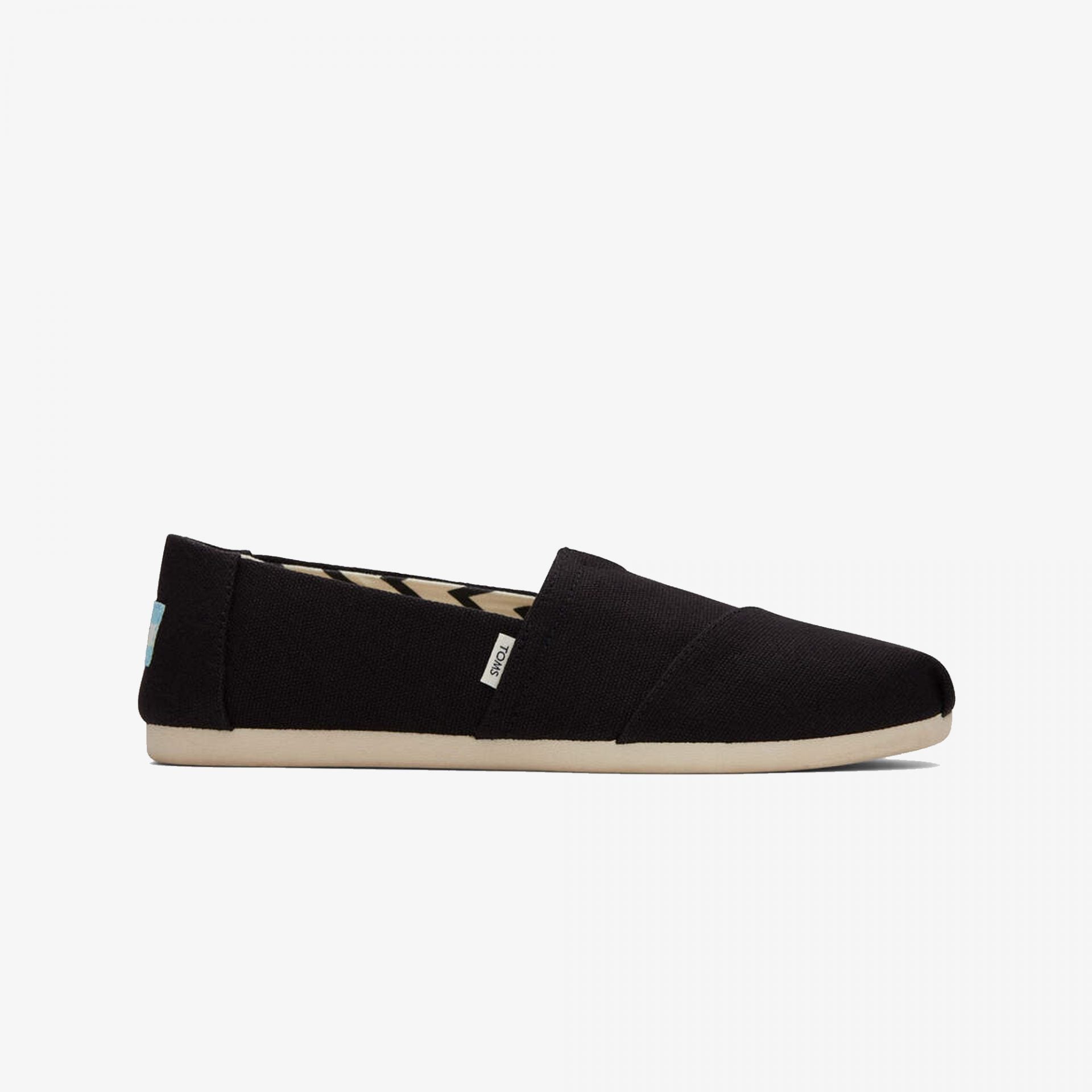 Toms | ALPARGATA RECYCLED COTTON CANVAS  { JET BLACK