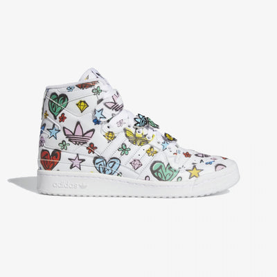 Adidas Originals | JEREMY SCOTT FORUM 84 HI MONO  { WHITE