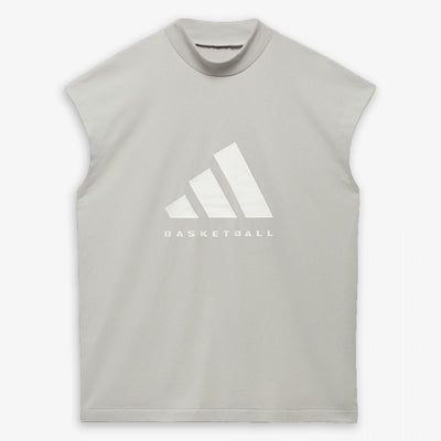 Adidas | BASKETBALL SLEEVELESS TEE  { METAL GREY