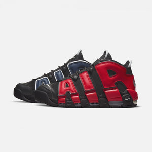 Nike | AIR MORE UPTEMPO '96 { BLACK / UNIVERSITY RED
