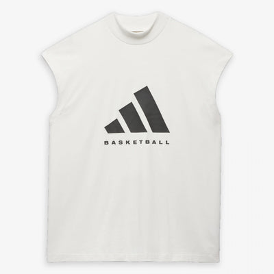 Adidas | BASKETBALL SLEEVELESS TEE  { CLOUD WHITE