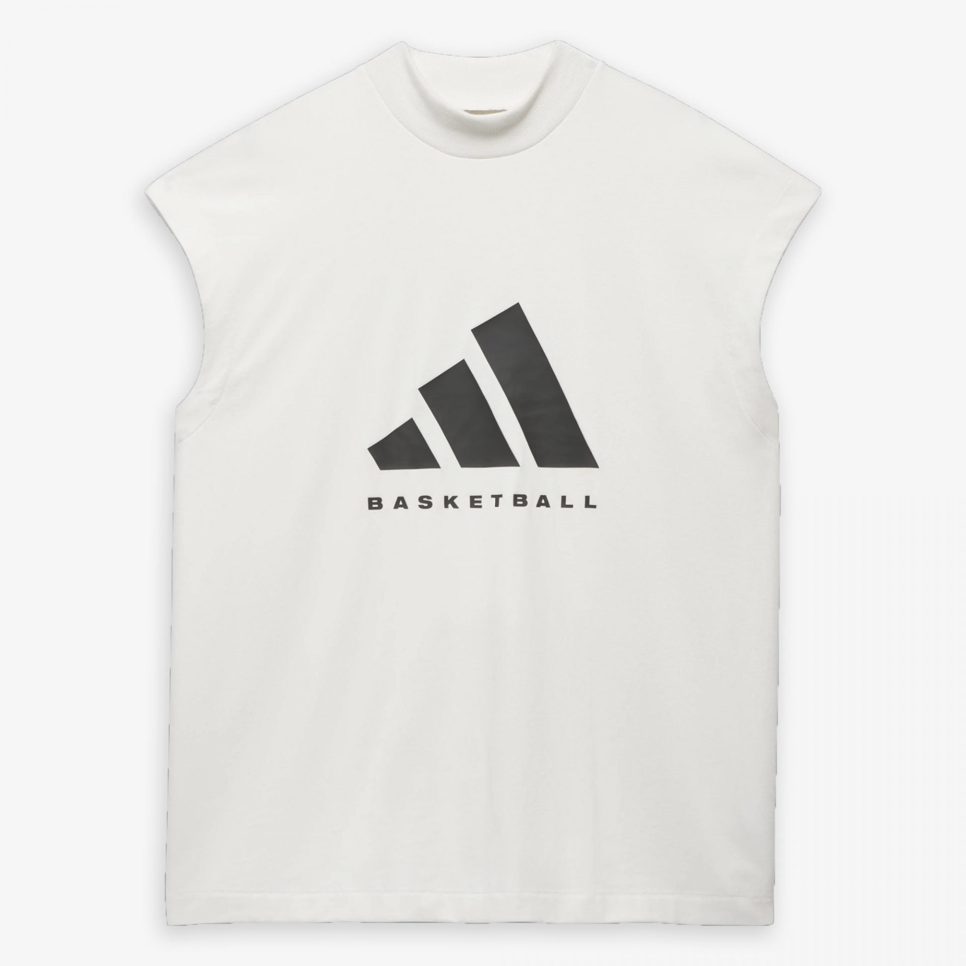 Adidas | BASKETBALL SLEEVELESS TEE  { CLOUD WHITE