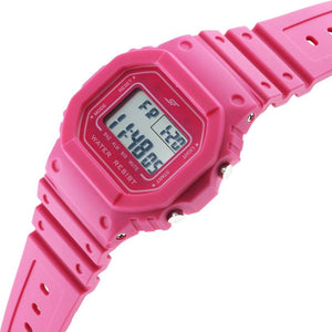 Hexa Pink Digital Dial Polyurethane Strap