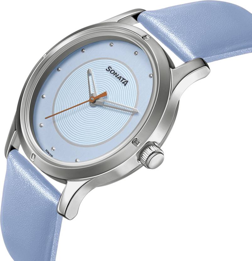 Women of Steel Blue Dial & Blue Leather Strap