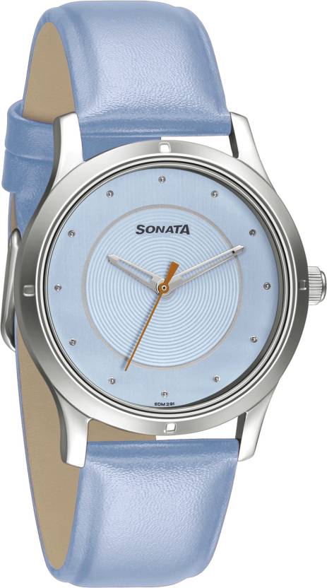 Women of Steel Blue Dial & Blue Leather Strap