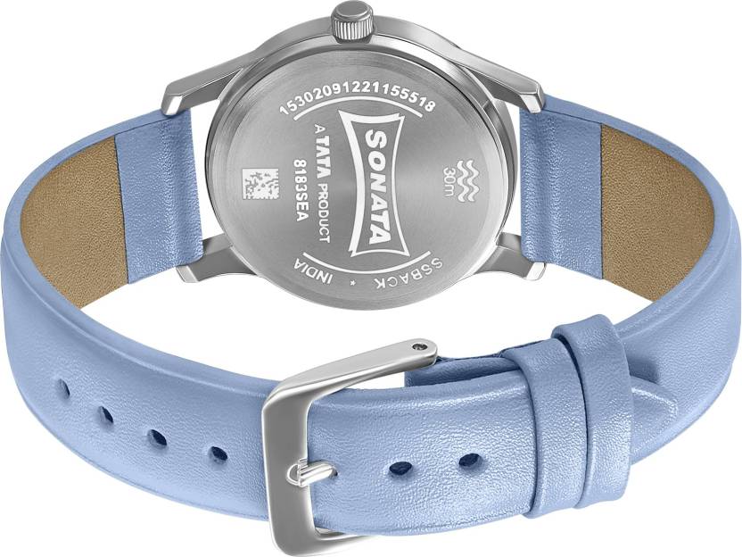 Women of Steel Blue Dial & Blue Leather Strap