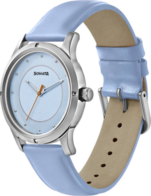 Women of Steel Blue Dial & Blue Leather Strap