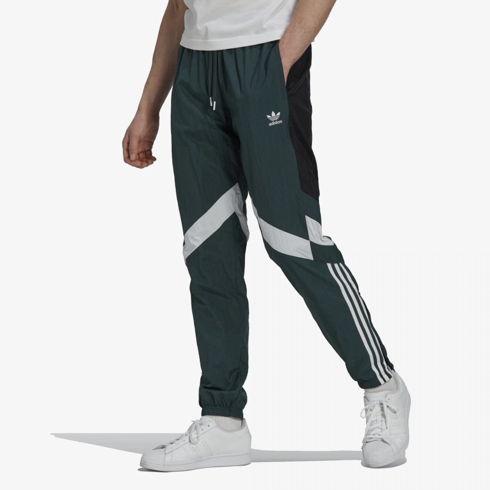 Adidas Originals | REKIVE TRACK PANTS  { MINERAL GREEN
