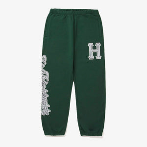 HUF | CRACKERJACK FLEECE PANT  { FOREST GREEN