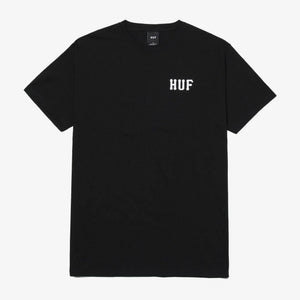 HUF | ESSENTIALS CLASSIC H TEE  { BLACK