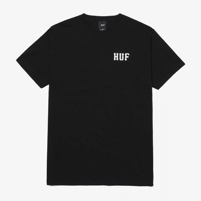HUF | ESSENTIALS CLASSIC H TEE  { BLACK