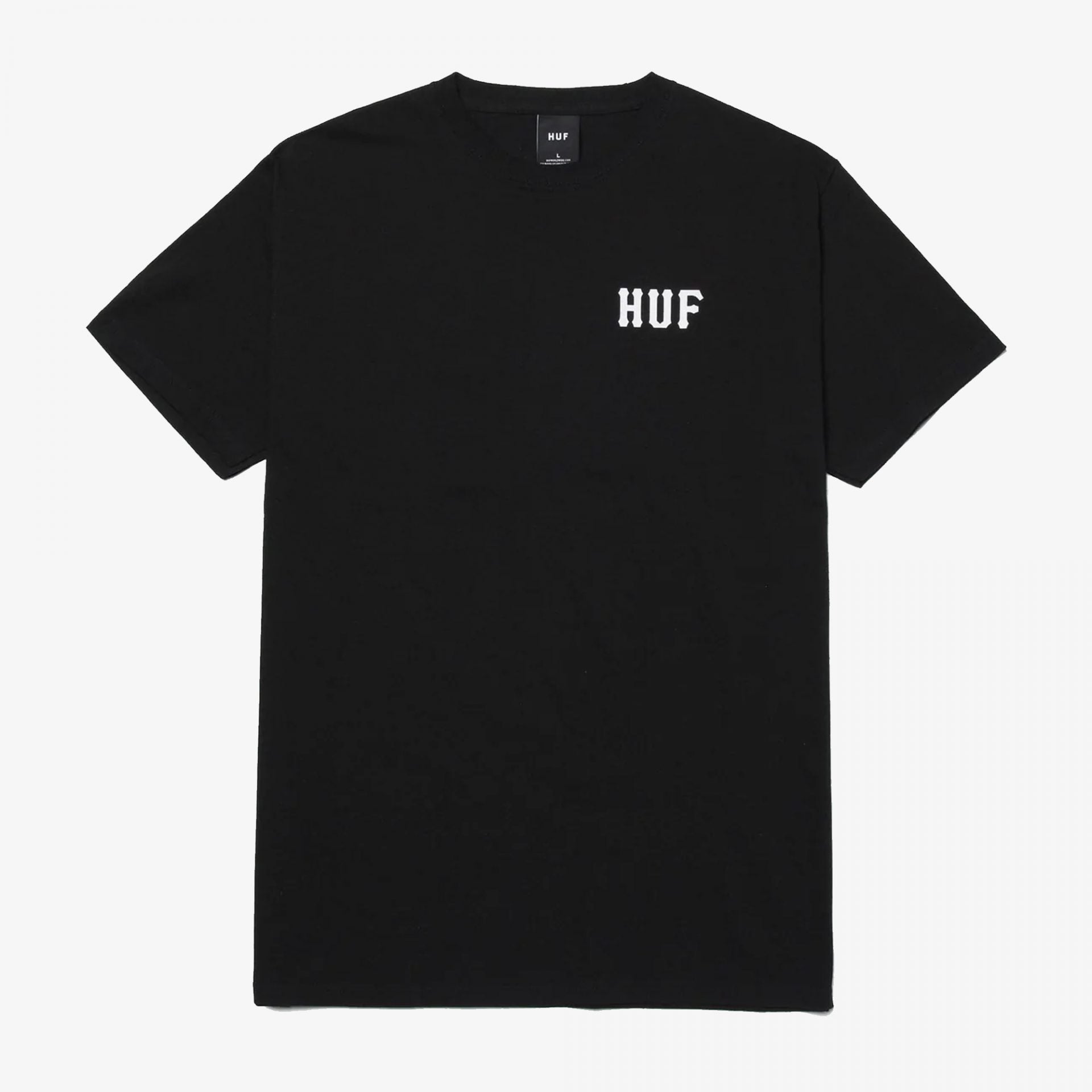 HUF | ESSENTIALS CLASSIC H TEE  { BLACK