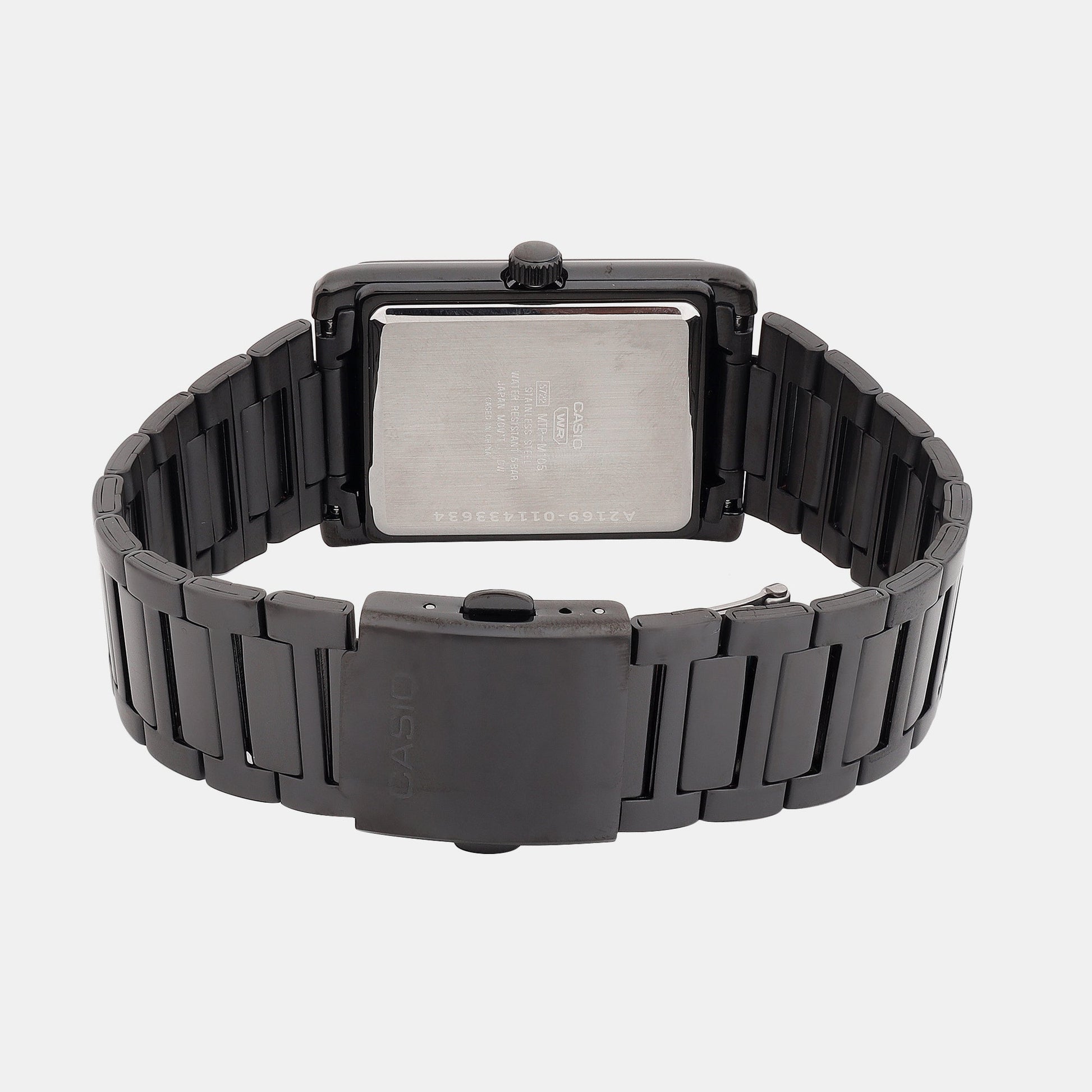 Enticer Men Quartz Black Dial Analog Stainless Steel Watch A2169
