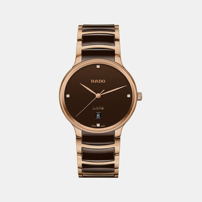 Centrix Unisex Quartz Brown Dial Analog Ceramic Watch R30023712