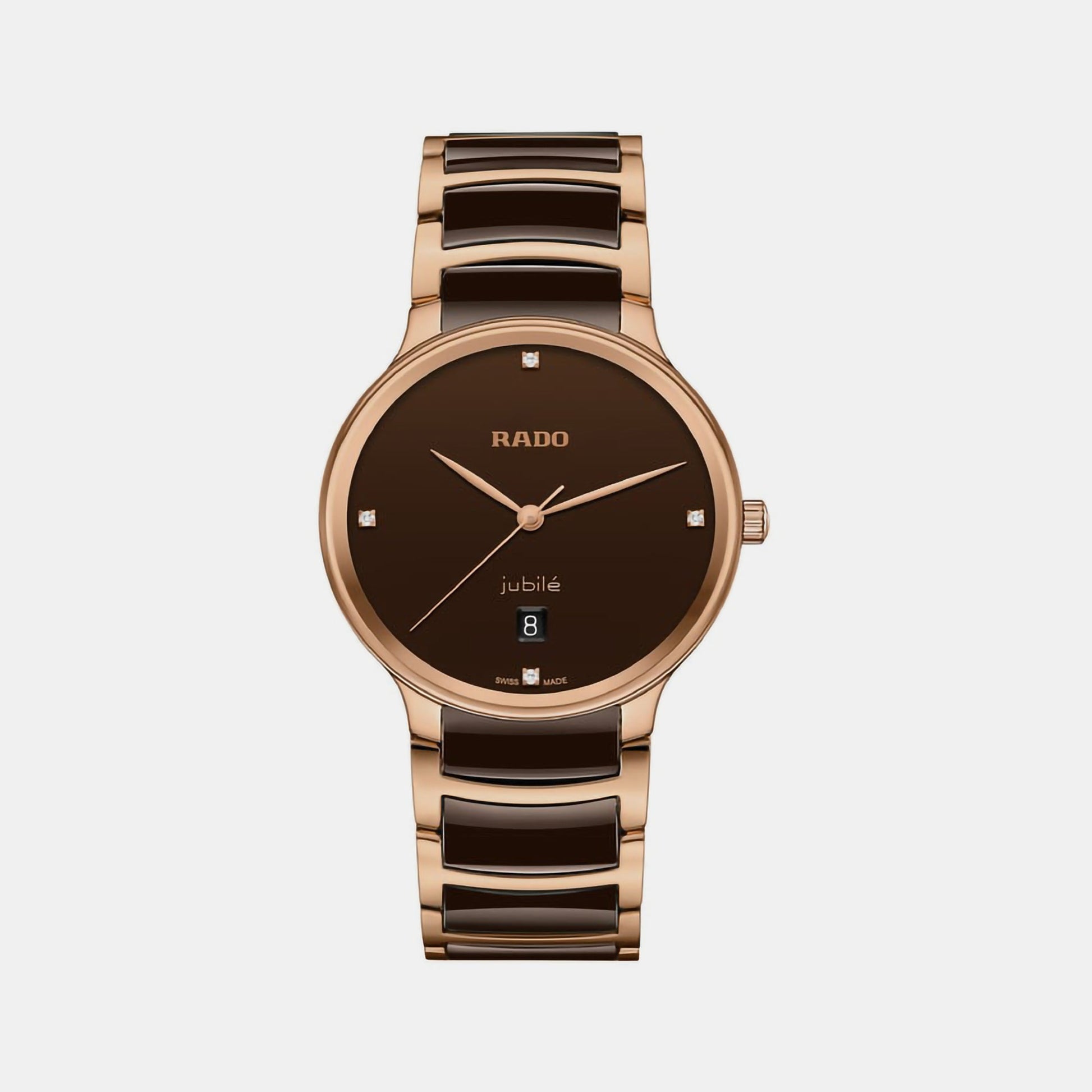 Centrix Unisex Quartz Brown Dial Analog Ceramic Watch R30023712
